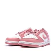 Baskets Roses/Blanches Femme Nike Dunk Low vue 6