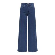 Jean Droit Bleu Foncé Femme Only Sanna vue 3