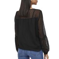 Blouse Noire Femme Vila Viedee vue 2