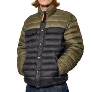 Doudoune Noire/Kaki Homme Kaporal BORA pas cher