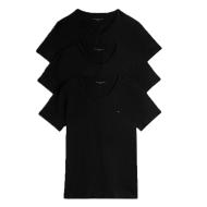 x3 T-Shirt Noir Homme Tommy Hilfiger UM0UM03637 vue 2