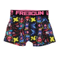 Boxer Noir/Rose Garçon Freegun GOG pas cher