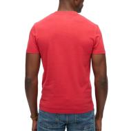 T-Shirt Rouge Homme Superdry Essentials vue 2