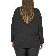 Pull Gris Femme Only Carmakoma Tess vue 2
