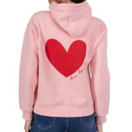 Sweat à Capuche Rose Fille PM Mère & Filles Boum Boum vue 2
