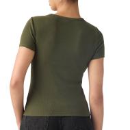T-shirt Kaki Femme Levi's Hayes Tee Blues vue 2