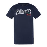 T-shirt Marine Homme Schott Vintage