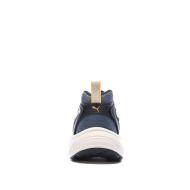 Baskets Gris Bleuté/Orange Fille Puma Morphic vue 3