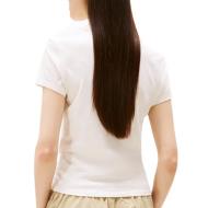 T-shirt Rose Clair Femme Tommy Hilfiger Slim Linear DW0DW21164 vue 2