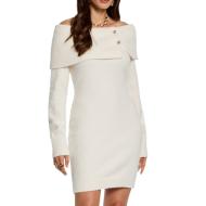 Robe Courte Beige Femme Morgan Bardot pas cher