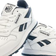 Baskets Blanche/Marine Garçon Reebok Classic Leather 100069851 vue 7