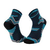 Chaussettes de running Marine/Turquoise Homme BV SPORT Trail Ultra pas cher