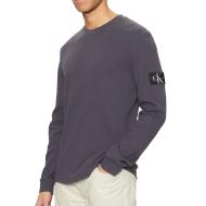 T-shirt Manches Longues Gris Homme Calvin Klein Jeans Badge