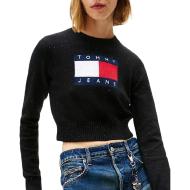 Pull Noir Femme Tommy Hilfiger Tjw Sparkle Flag