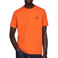 T-shirt Orange Homme Tommy Hilfiger Hilfiger Stack