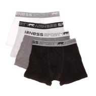 X4 Boxers Noir/Gris/Blanc Homme Airness Multi pas cher