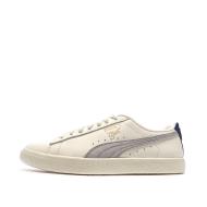 Baskets Blanches/Gris Homme Puma Clyde Base