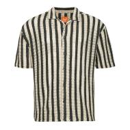 Chemisette Beige/Noir Rayures Homme Kaporal TROY pas cher