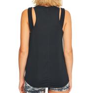 Débardeur de Sport Noir Femme Nike OneTank vue 2