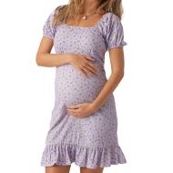 Robe de Grossesse Lila Femme Mamalicious Bloom pas cher