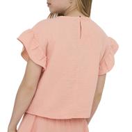 T-Shirt Orange Fille Kids ONLY Kogthyra vue 2
