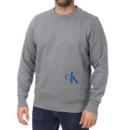 Sweat Gris Homme Calvin Klein Jeans Color Off Placed pas cher