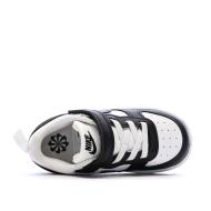 Baskets Noir/Blanc Enfant Nike Court Borough Low Recraf vue 4