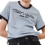 T-shirt Bleu Garçon Teddy Smith Ticlass3 pas cher