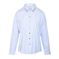 Chemise Oversize Bleu Femme Morgan Popeline pas cher