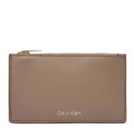 Portefeuille Beige Femme Calvin Klein Jeans Foil Top Zip pas cher