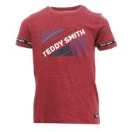 T-shirt Rouge Garçon Teddy Smith Romer pas cher
