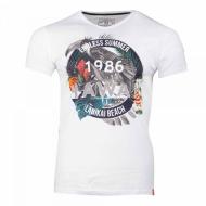 T-shirt Blanc Homme La Maison Blaggio Mandor pas cher