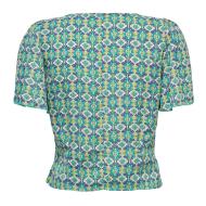 Blouse Verte/Blanche à Motifs Femme Only Alma vue 2