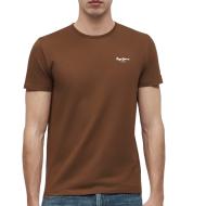 T-Shirt Marron Homme Pepe jeans Originalss pas cher