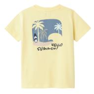 T-shirt Jaune Fille Name it Jerko vue 2