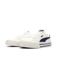 Baskets Blanc/Marine Homme Puma Court Classic vue 6