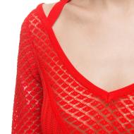Pull Rouge Femme Guess Gabrielle vue 3