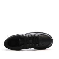 Baskets Blanches Noires Nike Force 1 vue 4