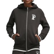 Sweat Zippé Noir Garçon Puma Squad Full pas cher