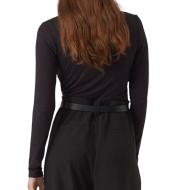 T-Shirt Noir Femme Vero Moda Rosa vue 2