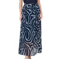 Jupe Longue Marine Femme JDY Maxi Iris pas cher