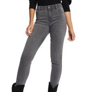 Jean Slim Gris Femme Morgan POM pas cher