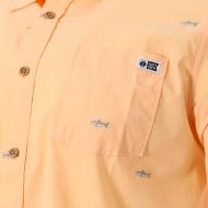 Chemisette Manches Courtes Orange Homme Salty Crew Bruce vue 3