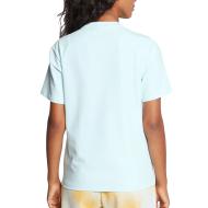 T-shirt Bleu Femme Adidas Trefoil vue 2