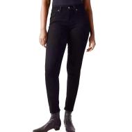 Jean Skinny Noir Moyen Femme Levi's 721 pas cher
