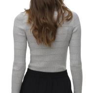 Pull Gris Femme Vero Moda Paula vue 2