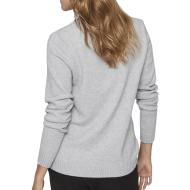 Pull Col V Gris Femme Vila 69 vue 2