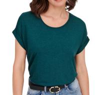T-shirt Vert Foncé Femme Only Moster