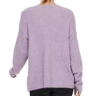 Pull Violet Femme Vero Moda Crew vue 2