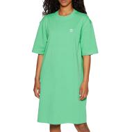 Robe Verte Femme Adidas Trefoil